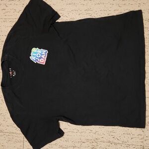 Air Jordan Black Spell Out Multi Logo Full Graphic Crewneck T-Shirt